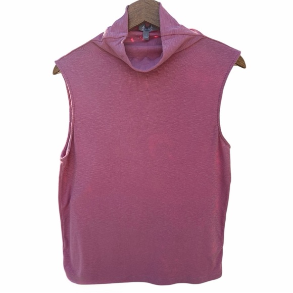 Marled Tops - Marled Essentials Pink Sleeveless Top